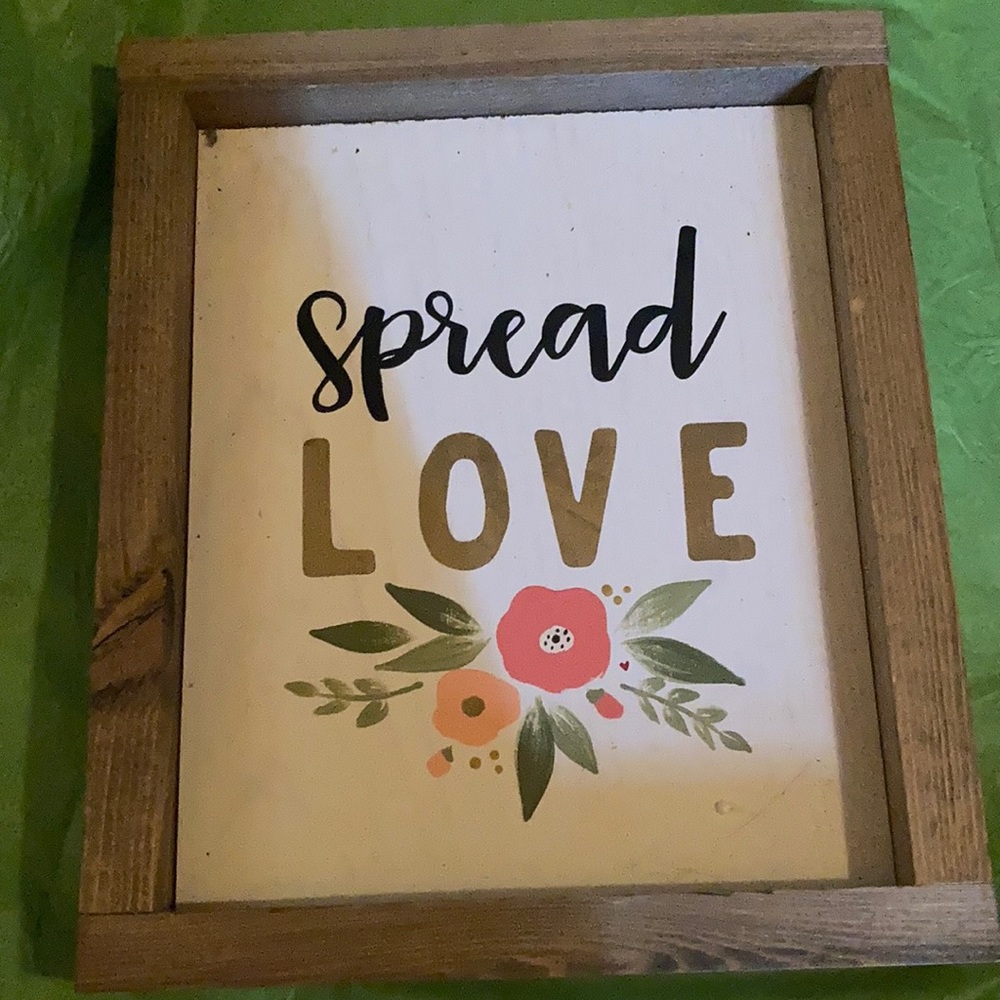 Spread Love print on canvas